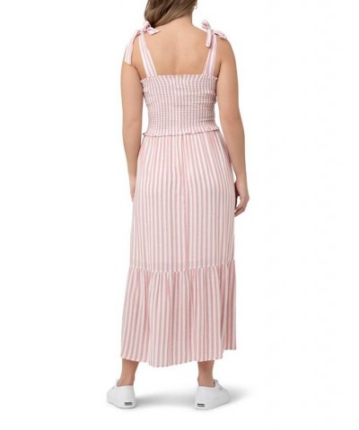 Ollie Stripe Smocked Dress Terracotta, White $57.34 Dresses