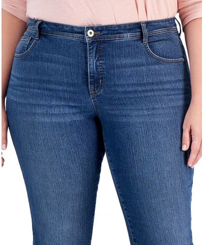 Plus Size Mid-Rise Slim-Leg Jeans Indigo Blossom $19.24 Jeans