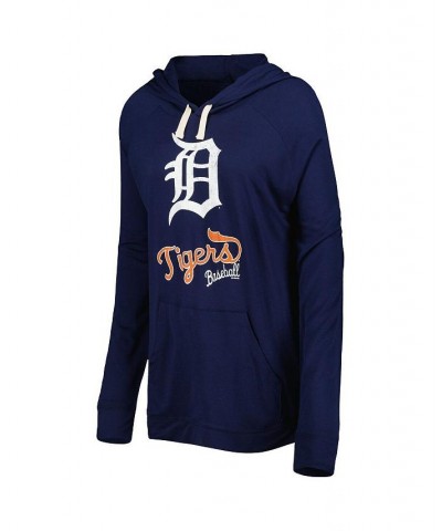 Women's Navy Detroit Tigers Pre-Game Raglan Pullover Hoodie Navy $41.59 Sweatshirts