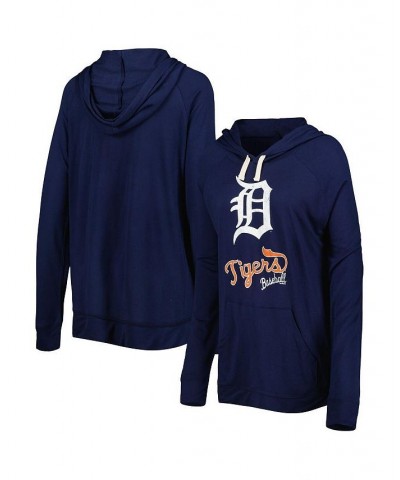 Women's Navy Detroit Tigers Pre-Game Raglan Pullover Hoodie Navy $41.59 Sweatshirts