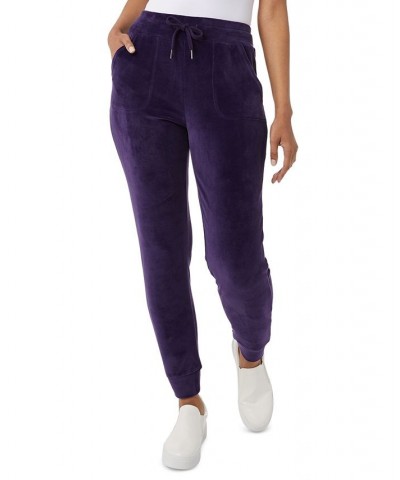 Women's Soft Velour Jogger Purple Shadow $13.75 Pants