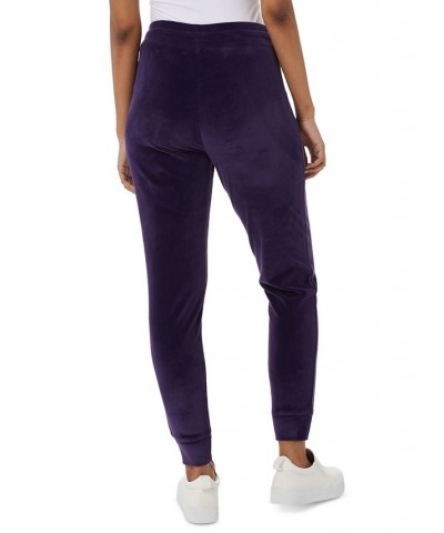 Women's Soft Velour Jogger Purple Shadow $13.75 Pants