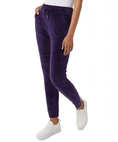 Women's Soft Velour Jogger Purple Shadow $13.75 Pants