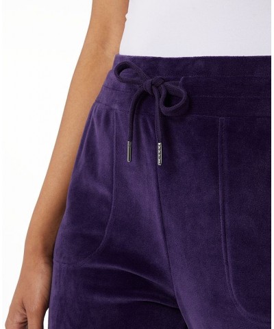 Women's Soft Velour Jogger Purple Shadow $13.75 Pants