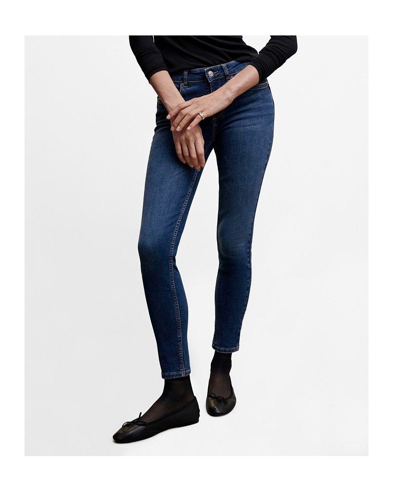 Women's Skinny Push-Up Jeans Dark Blue $26.40 Jeans