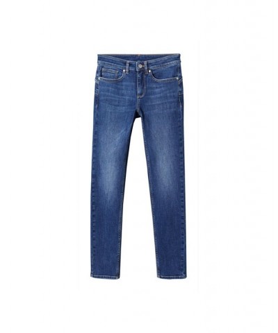 Women's Skinny Push-Up Jeans Dark Blue $26.40 Jeans