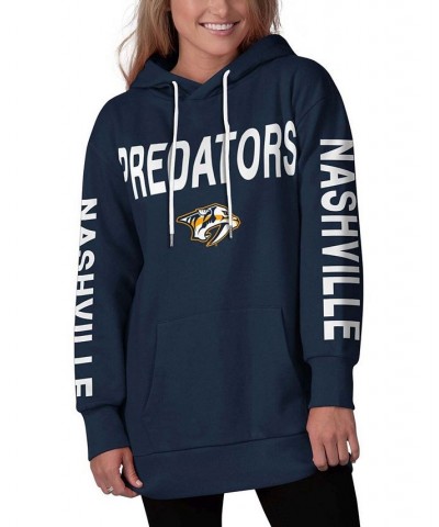 Women's Navy Nashville Predators Extra Inning Pullover Hoodie Navy $37.79 Sweatshirts