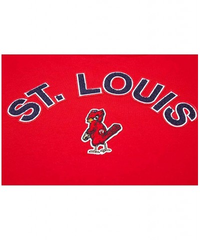 Women's Red St. Louis Cardinals Classic Fleece Pullover Hoodie Red $37.40 Sweatshirts