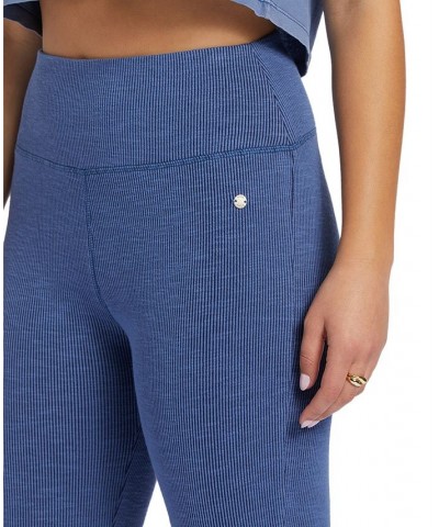 Juniors' Zuma Ribbed Knit Flare Pants Blue $30.08 Pants