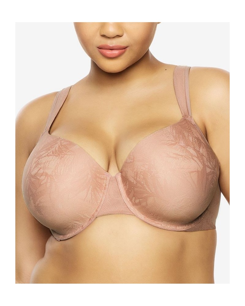 Jessamine Side Smoothing Women's Lace Bra Brown $15.99 Bras