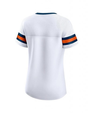 Women's Branded White Chicago Bears Sunday Best Lace-Up T-shirt White $29.40 Tops