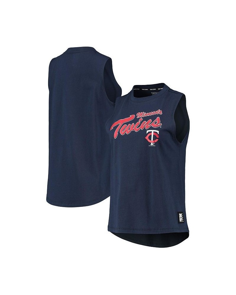 Women's Navy Minnesota Twins Marcie Tank Top Navy $25.85 Tops