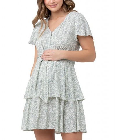 Lulu Layered Floral Dress Mint / white $42.90 Dresses