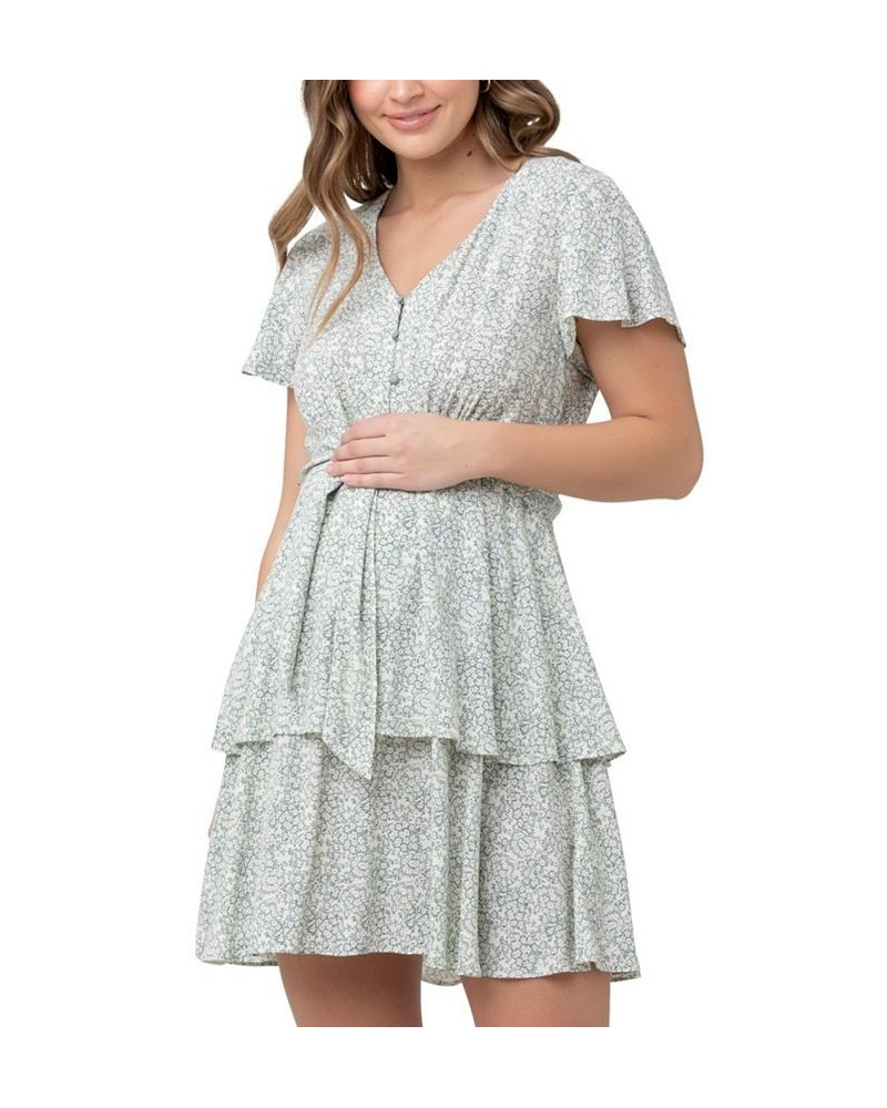 Lulu Layered Floral Dress Mint / white $42.90 Dresses