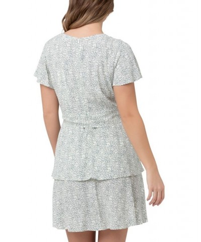 Lulu Layered Floral Dress Mint / white $42.90 Dresses