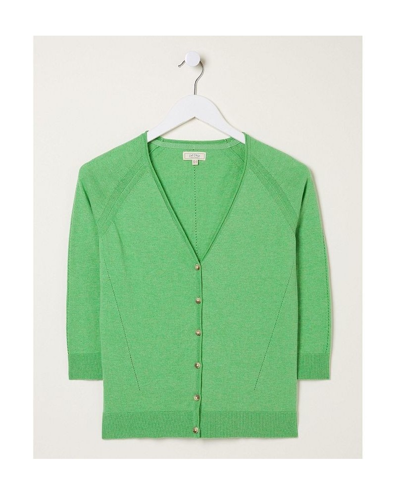 Women's Rose Cardigan Green $34.96 Sweaters