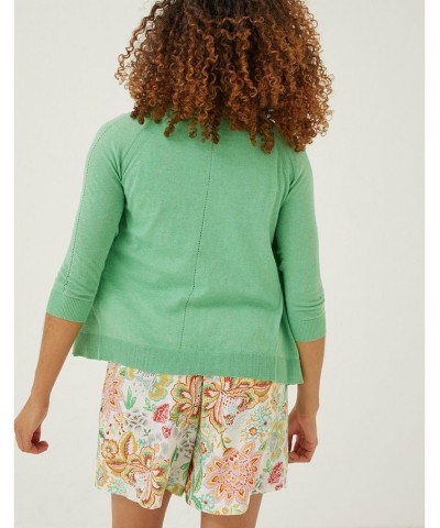 Women's Rose Cardigan Green $34.96 Sweaters