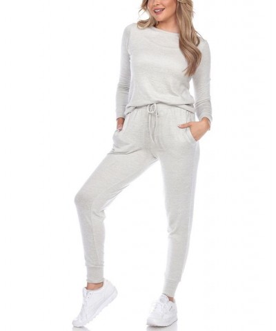 Women's 2pc Loungewear Set Gray $21.56 Sleepwear