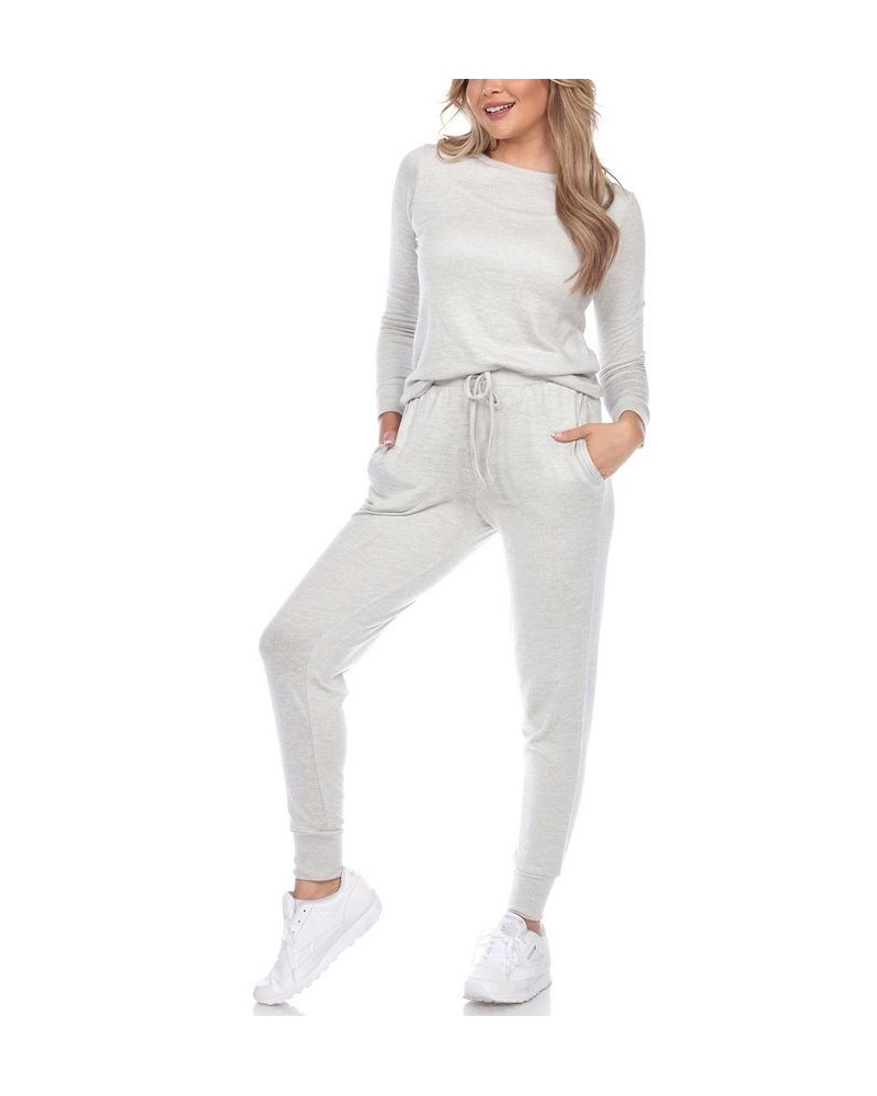 Women's 2pc Loungewear Set Gray $21.56 Sleepwear