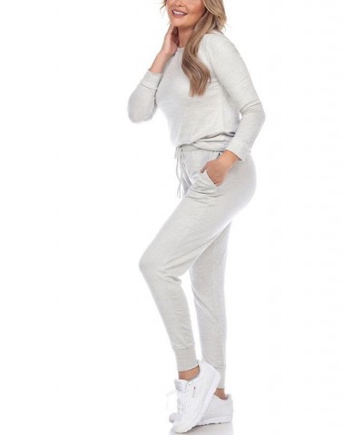 Women's 2pc Loungewear Set Gray $21.56 Sleepwear