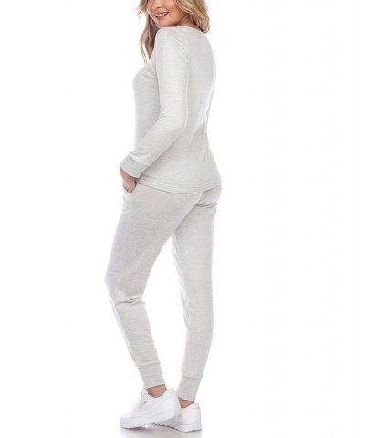 Women's 2pc Loungewear Set Gray $21.56 Sleepwear