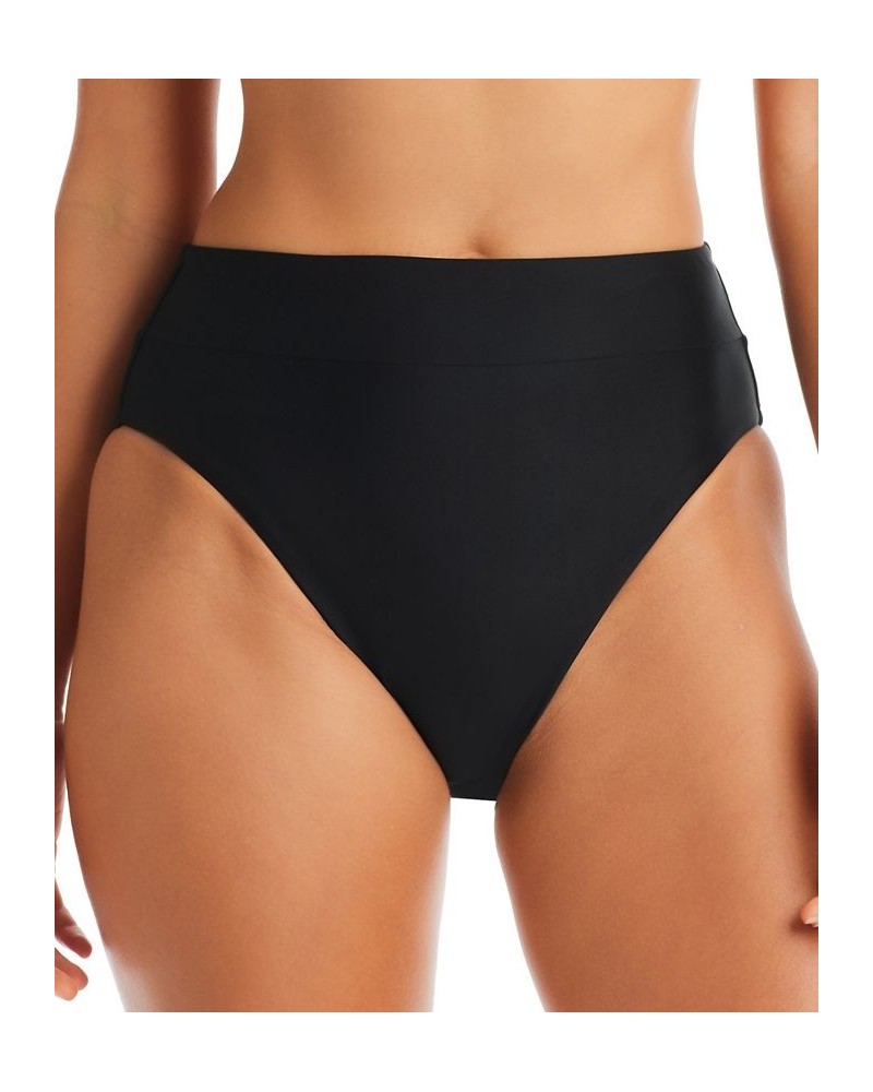 Natural Beauty Mesh Strap Sling Balconette Swim Top and High-Leg Swim Bottoms Black $29.58 Swimsuits