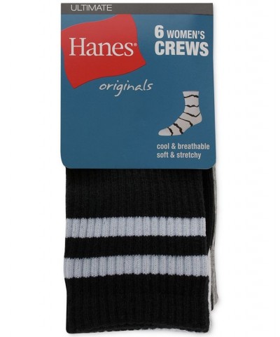 Women's 6-Pk. Originals Ultimate Crew Socks Black $17.39 Socks