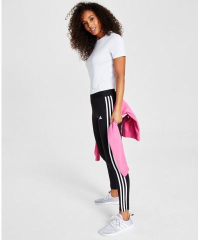 Women's Essentials 3-Stripe Full Length Cotton Leggings XS-4X Black/White $17.20 Pants