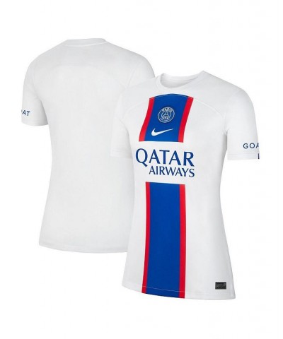 Women's White Paris Saint-Germain 2022/23 Third Breathe Stadium Replica Blank Jersey White $35.70 Jersey