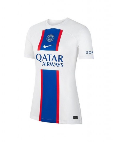 Women's White Paris Saint-Germain 2022/23 Third Breathe Stadium Replica Blank Jersey White $35.70 Jersey