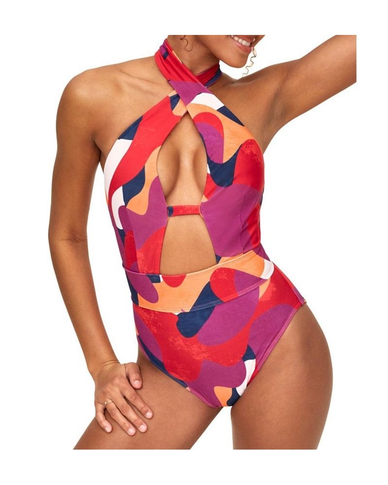 Brinlee Women's Swimwear One-Piece Red $30.78 Swimsuits