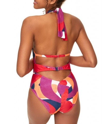 Brinlee Women's Swimwear One-Piece Red $30.78 Swimsuits