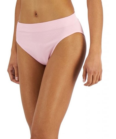 Women's Hi-Cut Seamless Bikini Underwear Porcelain Pink $12.00 Panty