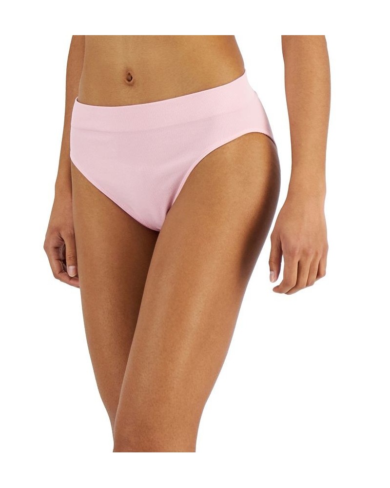 Women's Hi-Cut Seamless Bikini Underwear Porcelain Pink $12.00 Panty