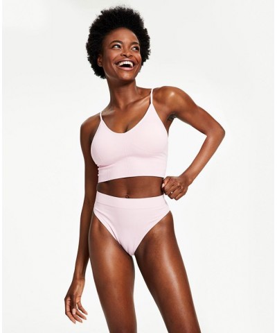 Women's Hi-Cut Seamless Bikini Underwear Porcelain Pink $12.00 Panty