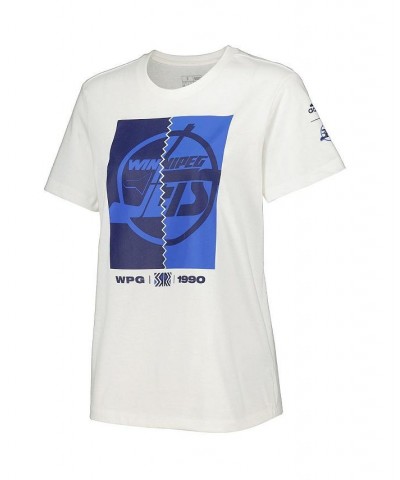 Women's White Winnipeg Jets Reverse Retro 2.0 Playmaker T-shirt White $14.19 Tops