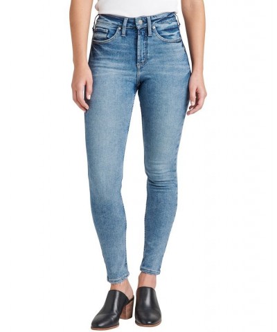 Women's Infinite Fit ONE SIZE FITS FOUR High Rise Skinny Jeans Indigo $40.56 Jeans