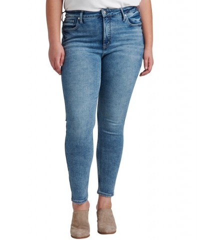 Women's Infinite Fit ONE SIZE FITS FOUR High Rise Skinny Jeans Indigo $40.56 Jeans