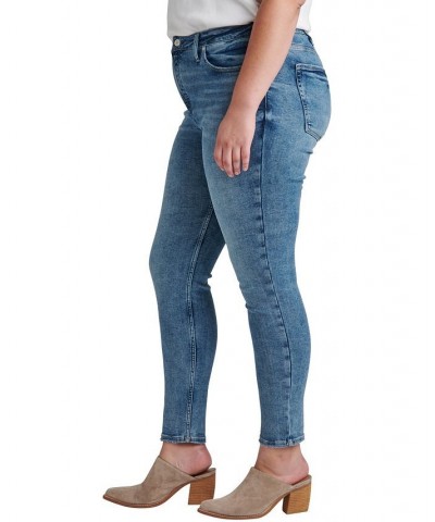 Women's Infinite Fit ONE SIZE FITS FOUR High Rise Skinny Jeans Indigo $40.56 Jeans