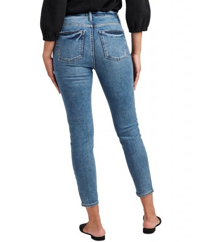 Women's Infinite Fit ONE SIZE FITS FOUR High Rise Skinny Jeans Indigo $40.56 Jeans