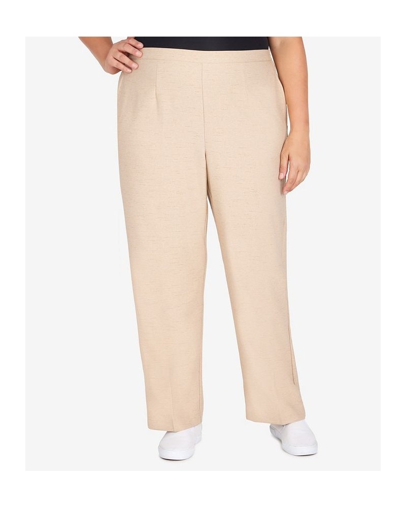 Plus Size Easy Breezy Short Length Pants Tan/Beige $29.21 Pants