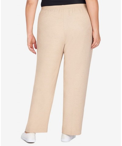 Plus Size Easy Breezy Short Length Pants Tan/Beige $29.21 Pants