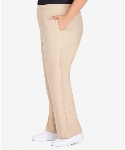 Plus Size Easy Breezy Short Length Pants Tan/Beige $29.21 Pants