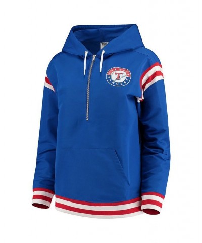 Women's Royal Texas Rangers Anorak Half-Zip Pullover Jacket Royal $36.00 Jackets