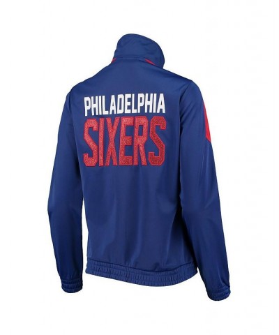 Women's Royal Philadelphia 76ers Jump Shot Full-Zip Track Jacket Royal $32.80 Jackets