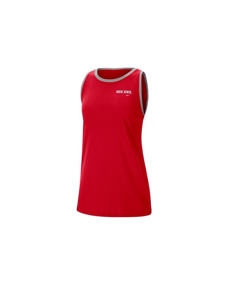 Ohio State Buckeyes Women's High Neck Tank Red $20.70 Tops