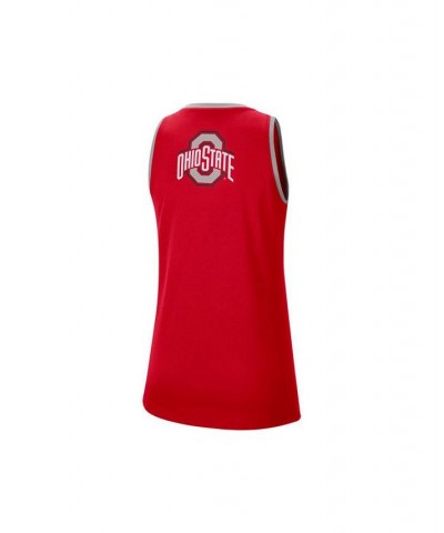 Ohio State Buckeyes Women's High Neck Tank Red $20.70 Tops