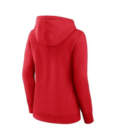 Women's Branded Red St. Louis Cardinals Simplicity Crossover V-Neck Pullover Hoodie Red $33.75 Sweatshirts