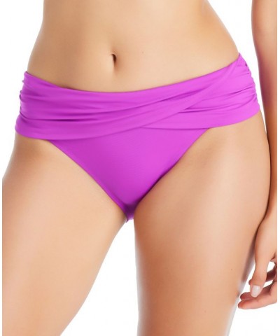 Bleu Rod Beattie Shirred Underwire Bikini D-Cup Top & Sarong Hipster Bikini Bottoms Purple Crush $46.28 Swimsuits