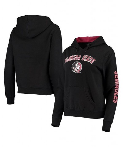 Women's Black Florida State Seminoles Loud and Proud Pullover Hoodie Black $29.14 Sweatshirts